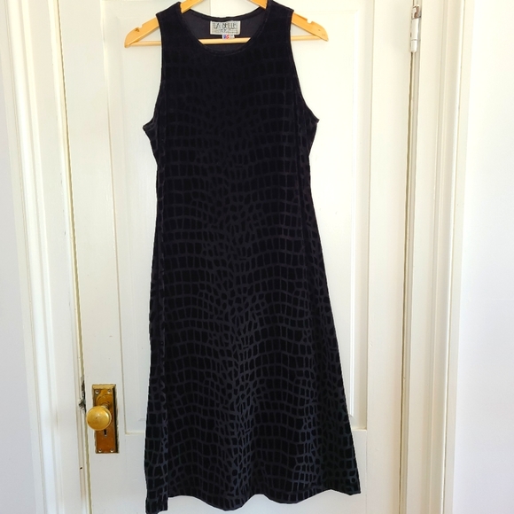 VINTAGE - La belle black velvet dress - Picture 9 of 9